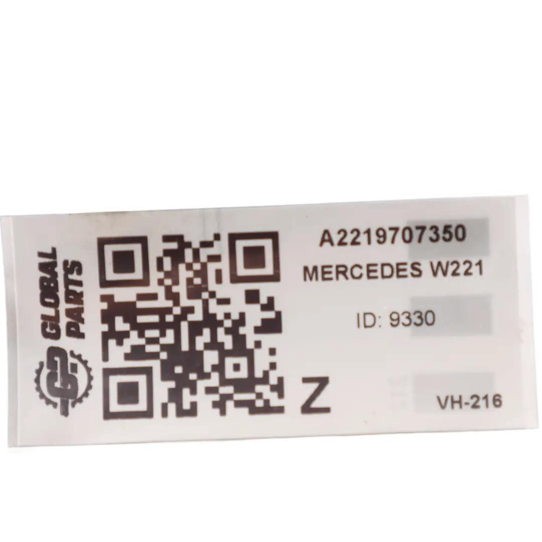 Headrest Front Left Right N/O/S Cover Black Leather to Mercedes W221 Seat with Part number A2219707350 Mercedes W221 Seat Headrest Front Left Right N/O/S Cover Black Leather - SKU A2219707350 - Part number A2219707350