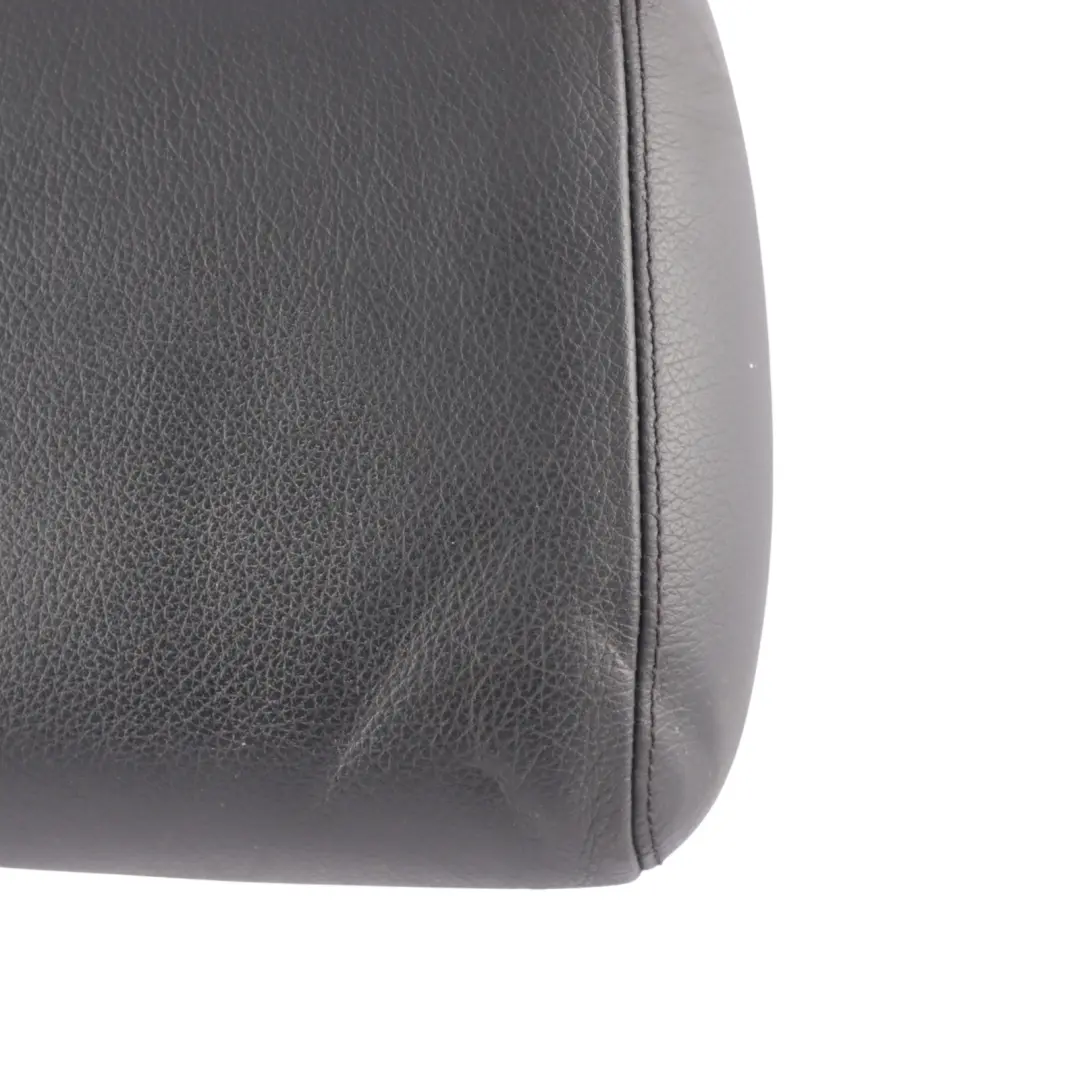 Mercedes W221 Seat Headrest Front Left Right N/O/S Cover Black Leather - SKU A2219707350 - Part number A2219707350