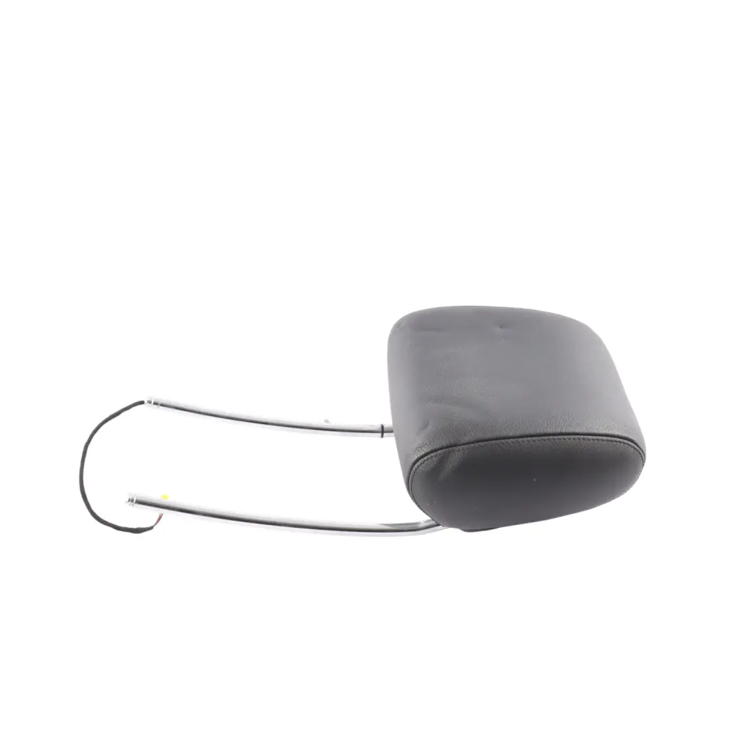 Mercedes W221 Seat Headrest Front Left Right N/O/S Cover Black Leather - SKU A2219707350 - Part number A2219707350