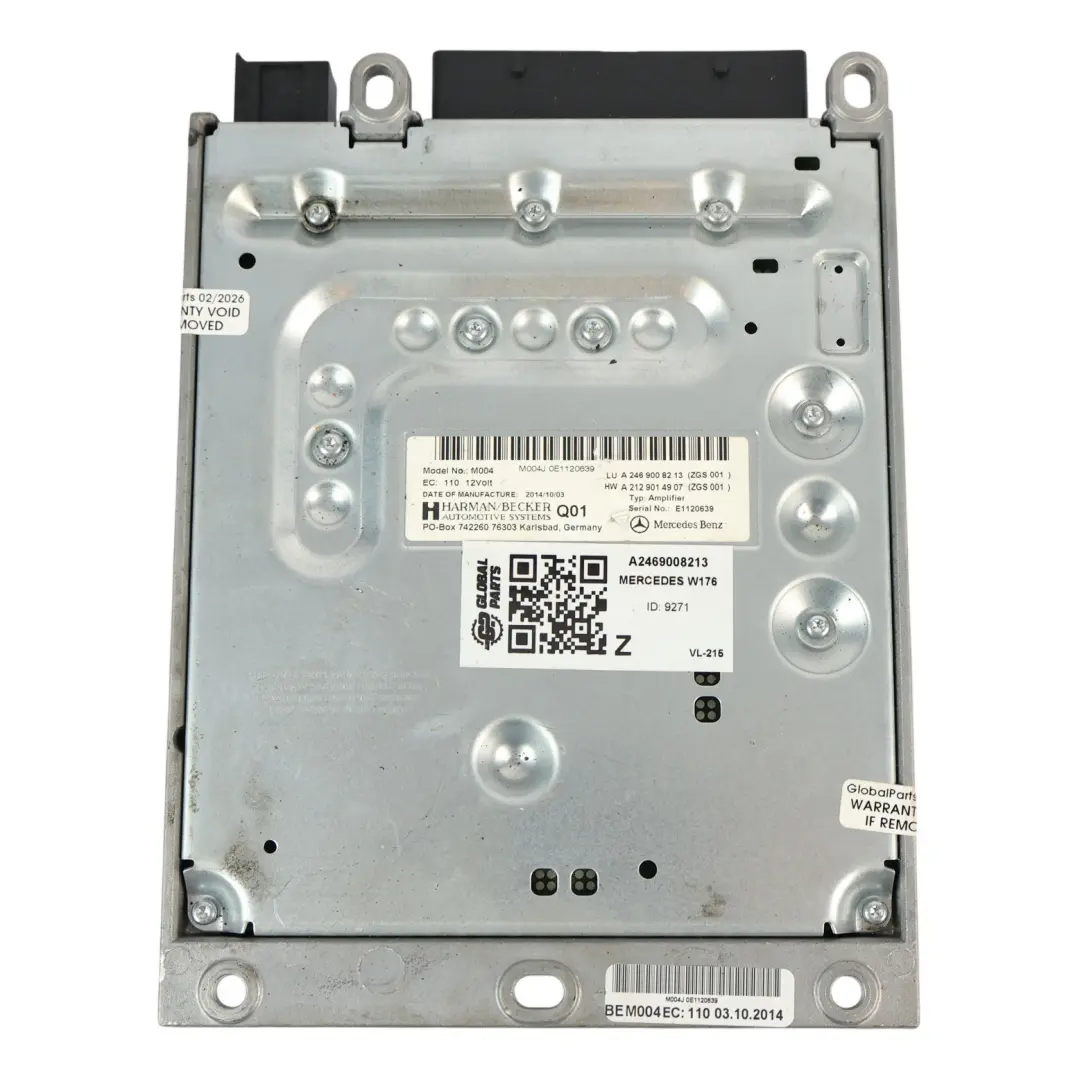 Mercedes C117 W176 W246 Sound Audio Amplifier Harman Becker - SKU A2469008213 - Part number A2469008213