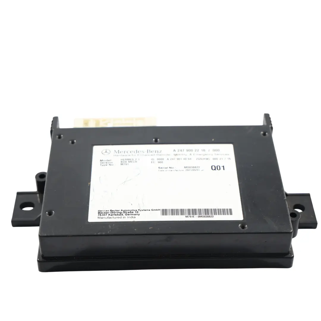 W907 Bluetooth Unidad De Control Módulo ECU para Mercedes C118 W177 W247 con número de pieza A2479002216 Mercedes C118 W177 W247 W907 Bluetooth Unidad De Control Módulo ECU - SKU A2479002216 - Número de pieza A2479002216