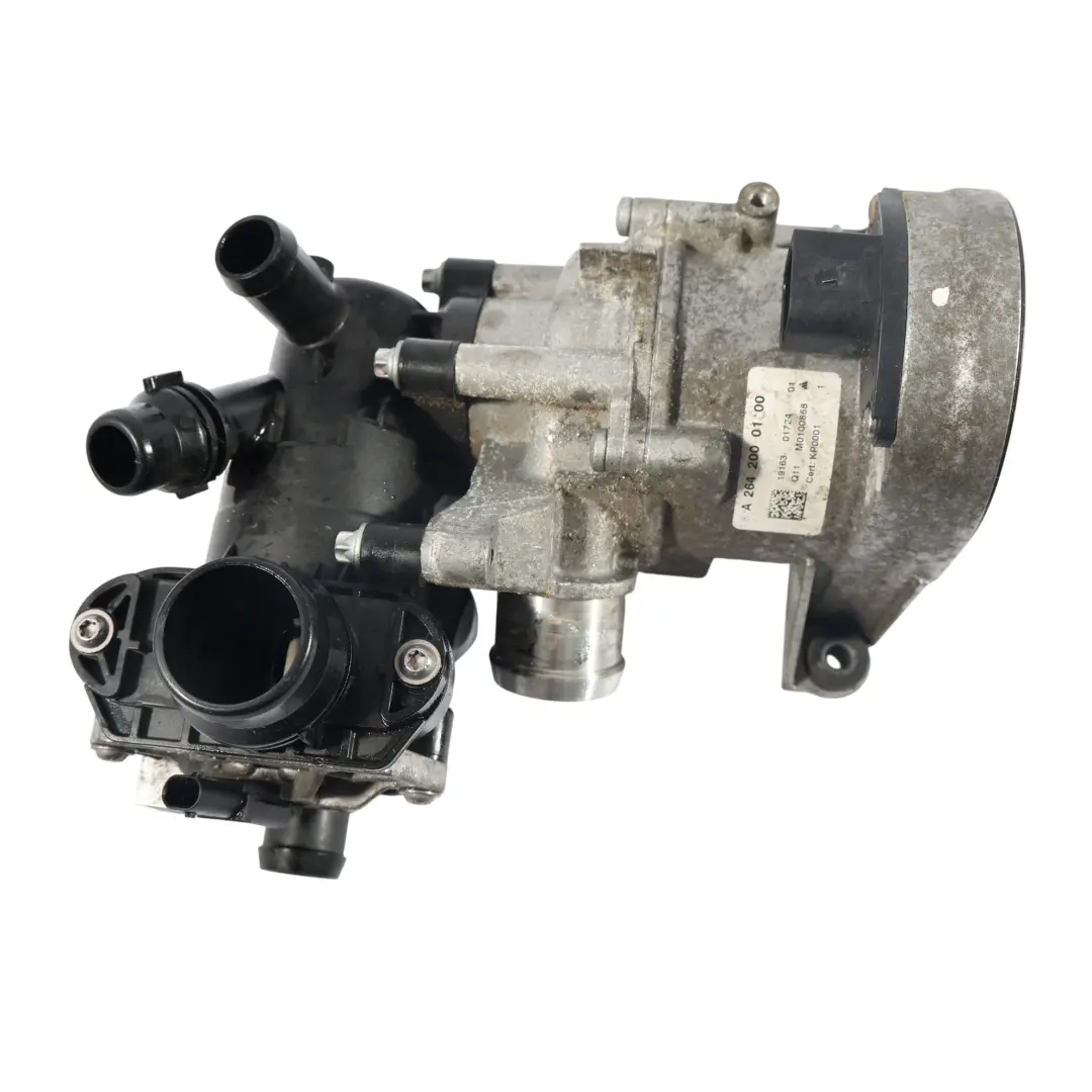 Pompa Acqua Elettrica Termostato Motore M264 per Mercedes W205 con numero di parte A2642000100 Mercedes W205 Pompa Acqua Elettrica Termostato Motore M264 - SKU A2642000100-1 - Numero di parte A2642000100