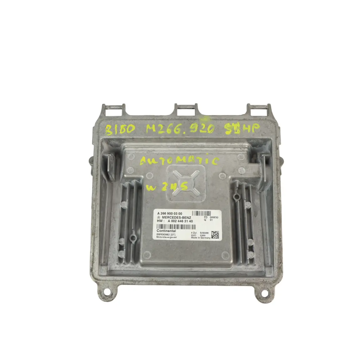 Mercedes W169 W245 M266.920 95CH Kit Calculateur Moteur Automatique - SKU A2669000300-2 - Numéro de pièce A2669000300