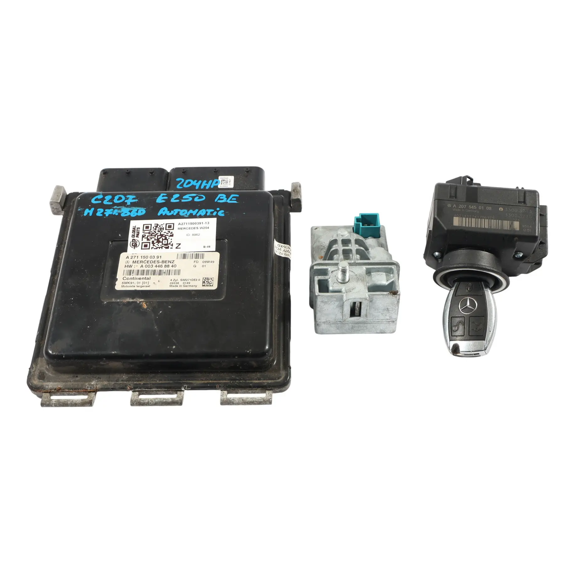 Mercedes W204 C207 M271.860 204HP Moduł Silnika Kit A2711500391 Automat