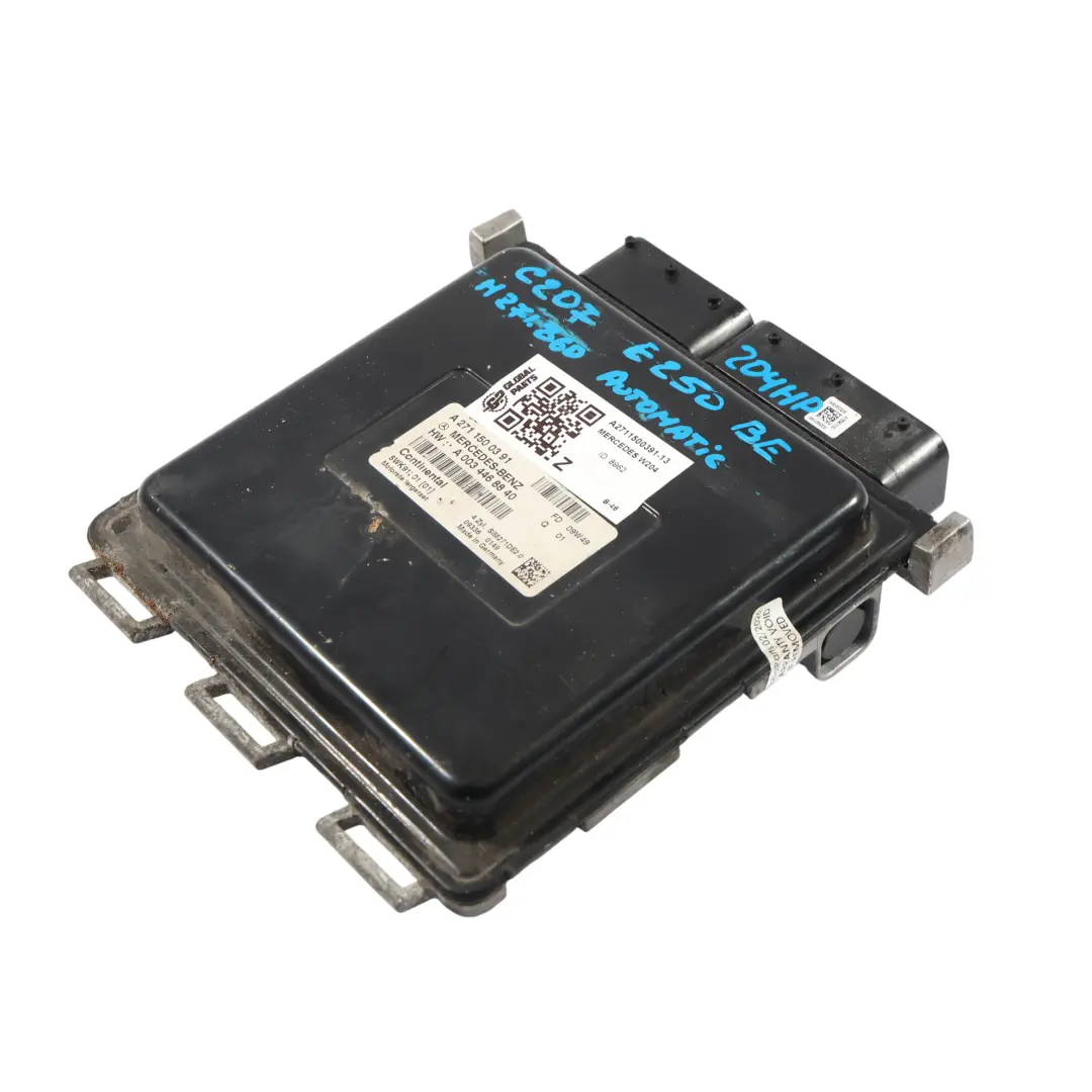 Mercedes W204 C207 W212 E250 M271.860 204PS Motor ECU Kit Automatik - SKU A2711500391-13 - Teilenummer A2711500391
