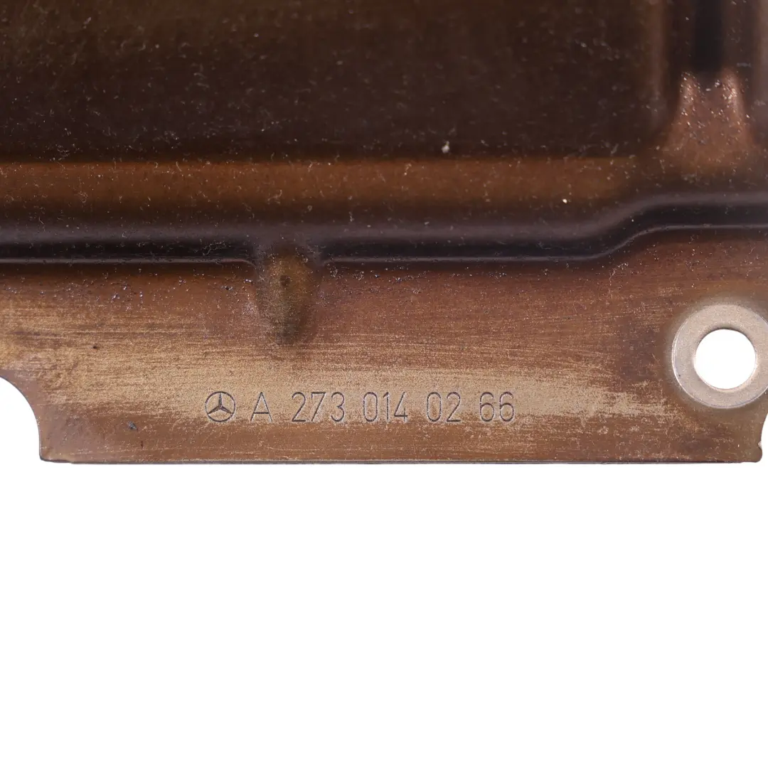 Deflector Aceite Motor M273 Gasolina para Mercedes W164 W212 W221 con número de pieza A2730140266 Mercedes W164 W212 W221 Deflector Aceite Motor M273 Gasolina - SKU A2730140266 - Número de pieza A2730140266