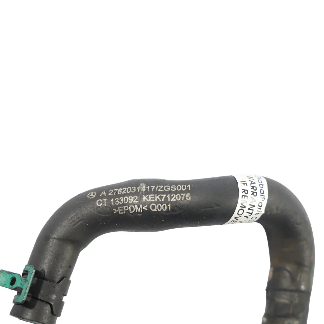 Mercedes X166 W222 M157 M278 Motor Kühlmittel Schlauch Rohr - SKU A2782031417 - Teilenummer A2782031417
