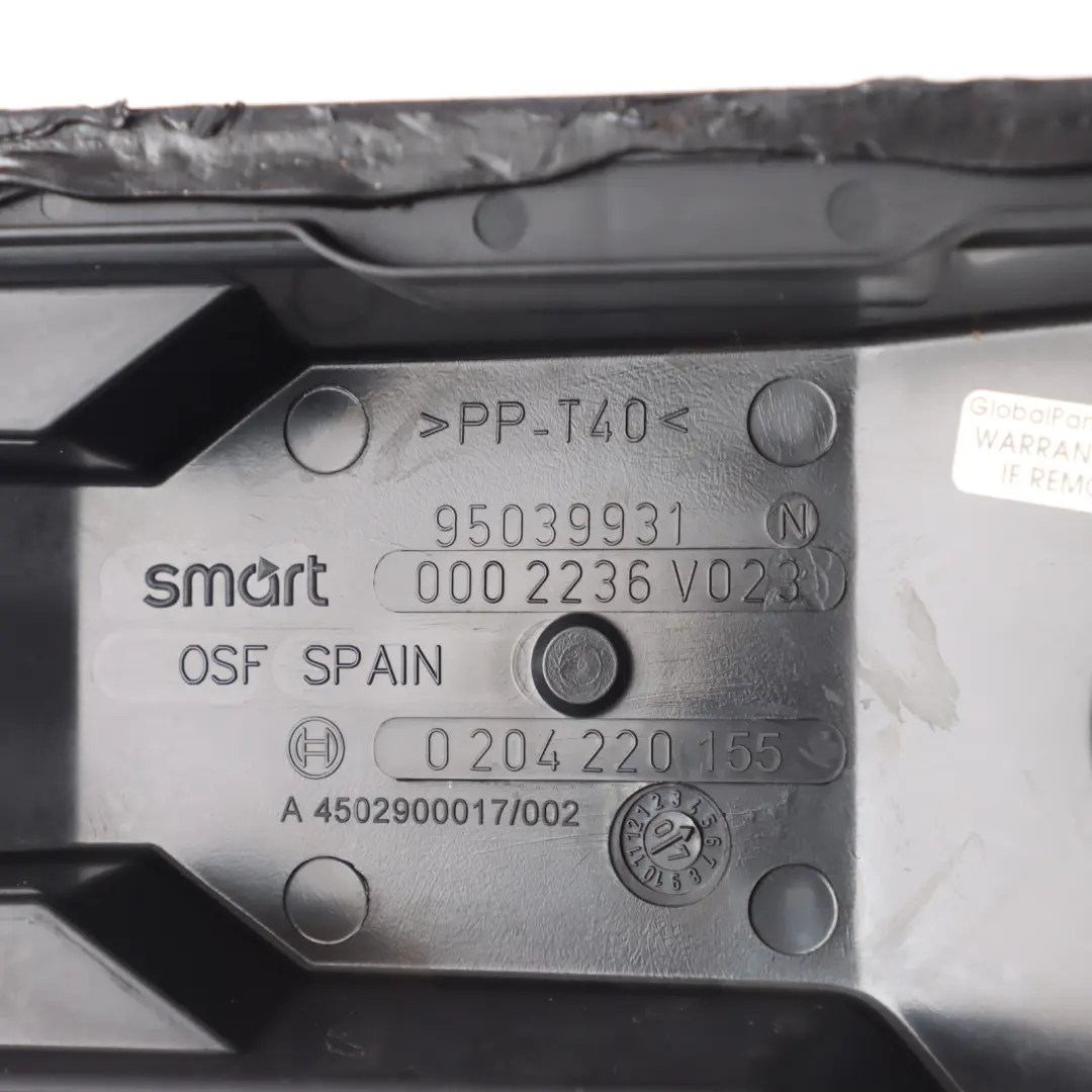 Smart Fortwo A451 Brake Master Cylinder Servo Cover Cap Lid Trim 0002236V023 - SKU A4502900017 - Part number A4502900017