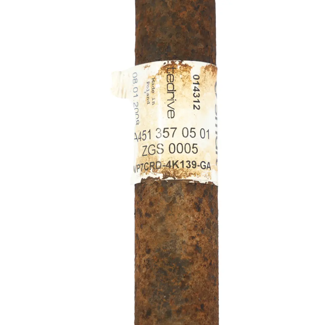 A451 Albero Di Trasmissione Asse Posteriore Sinistro per Smart Fortwo con numero di parte A4513570501 Smart Fortwo A451 Albero Di Trasmissione Asse Posteriore Sinistro - SKU A4513570501 - Numero di parte A4513570501