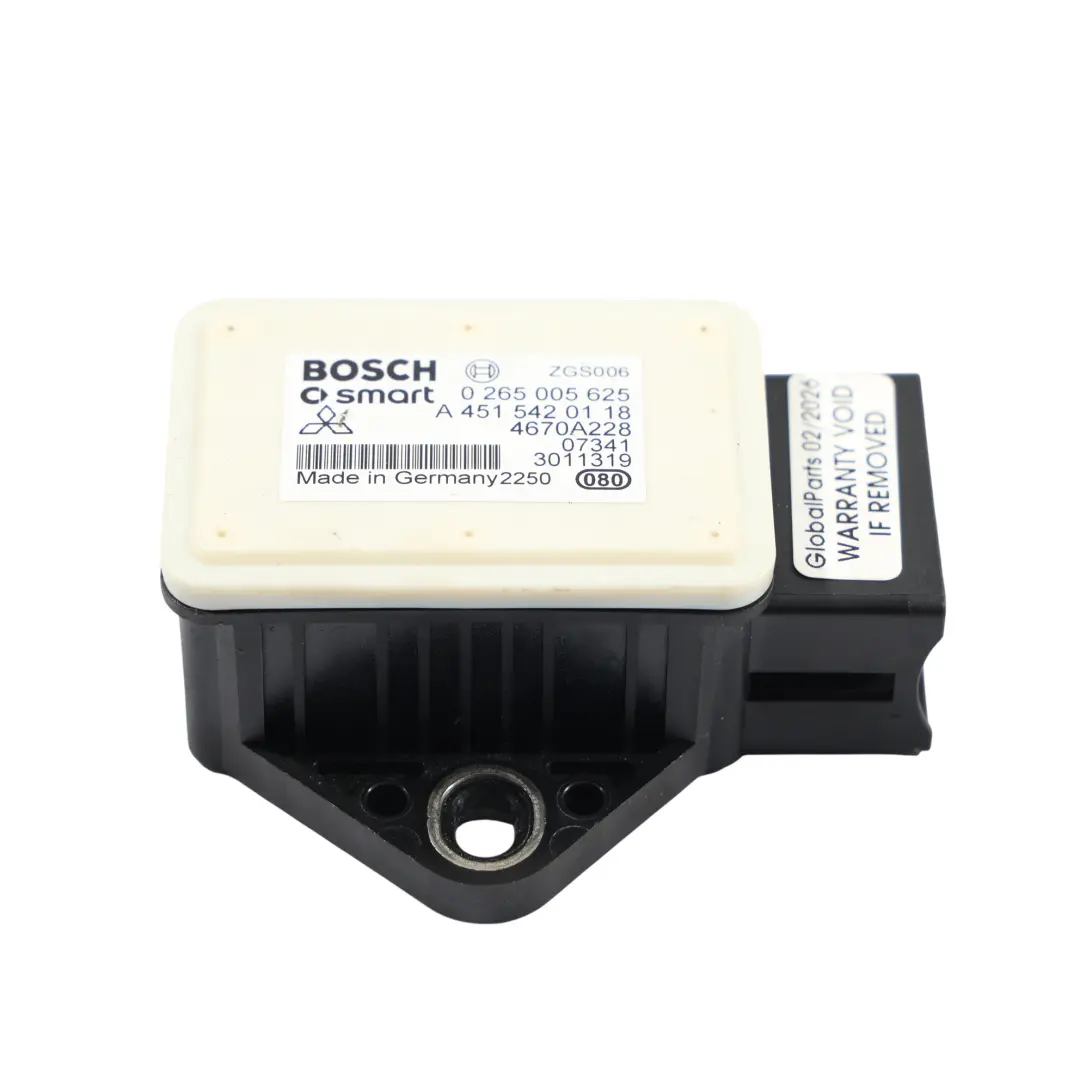 Gierdrehzahl Sensor Beschleunigung für Smart Fortwo 451 mit Teilenummer A4515420118 Smart Fortwo 451 Gierdrehzahl Sensor Beschleunigung - SKU A4515420118 - Teilenummer A4515420118