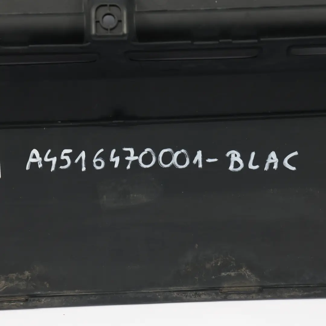 Bumper Centre Panel Upper Cover Jack Black - ECA to Smart Fortwo 451 Rear with Part number A4516470001 Smart Fortwo 451 Rear Bumper Centre Panel Upper Cover Jack Black - ECA - SKU A4516470001-BLAC - Part number A4516470001