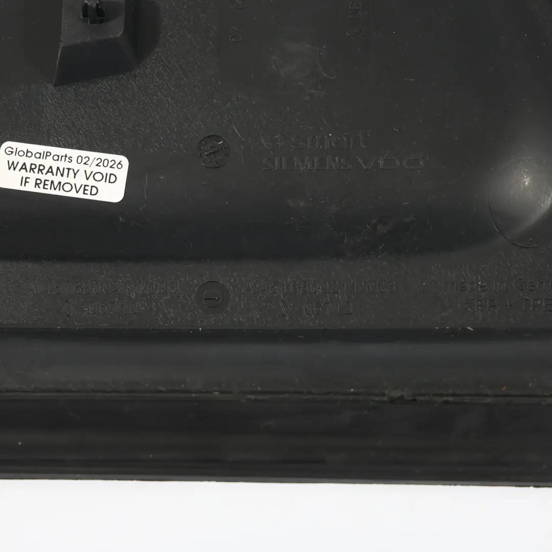 Smart Fortwo 451 Cache Garniture D'Extrémité Tableau Bord Gauche - SKU A4516800211 - Numéro de pièce A4516800211