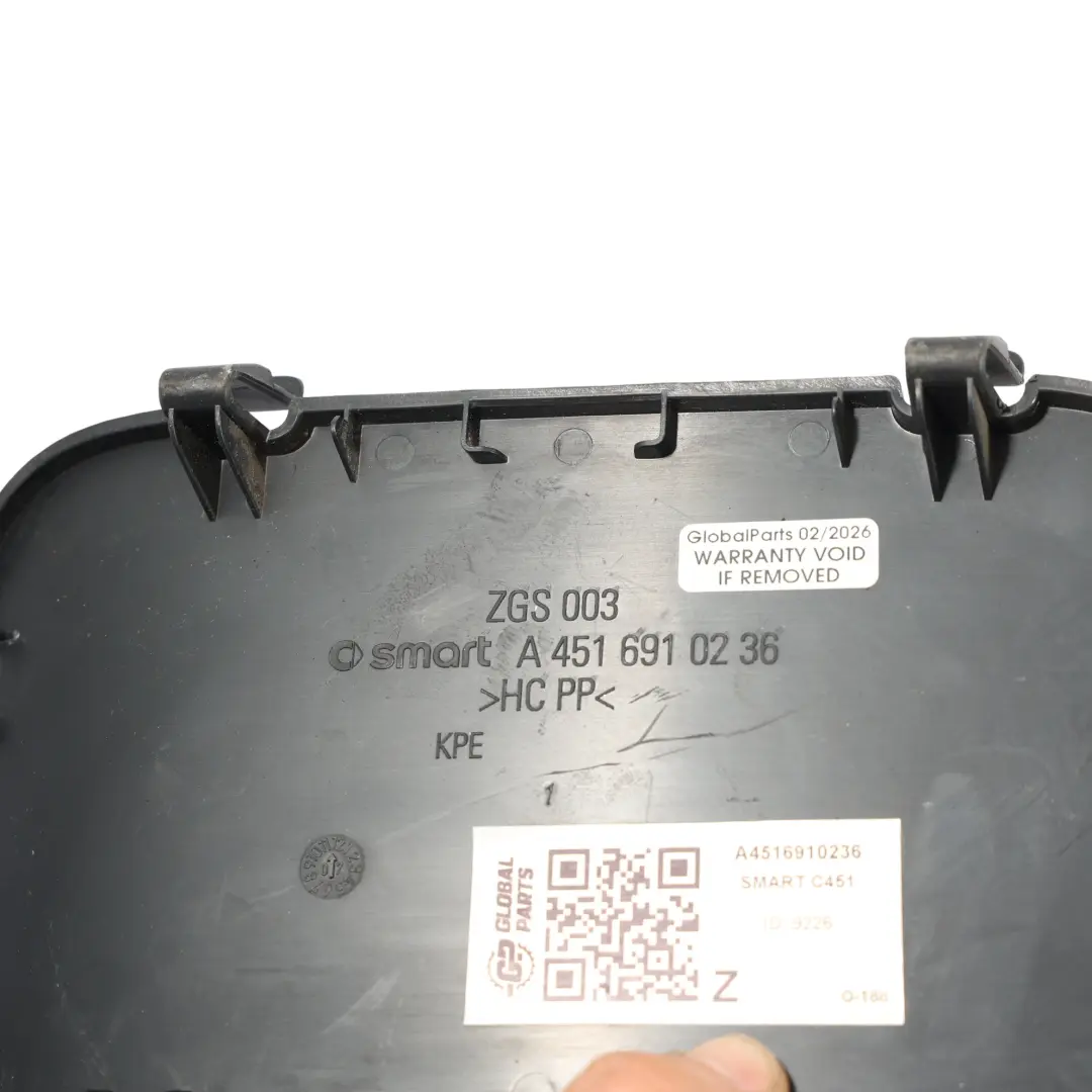 Hinten Kofferraum Innen Verkleidung Abdeckung Rechts für Smart 451 mit Teilenummer A4516910236 Smart 451 Hinten Kofferraum Innen Verkleidung Abdeckung Rechts - SKU A4516910236 - Teilenummer A4516910236