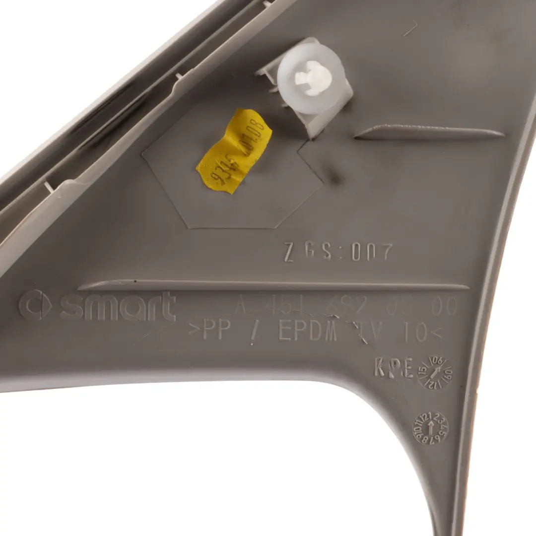 C451 Interior A Pillar Trim Cover Front Left N/S to Smart Fortwo with Part number A4516920500 Smart Fortwo C451 Interior A Pillar Trim Cover Front Left N/S - SKU A4516920500 - Part number A4516920500