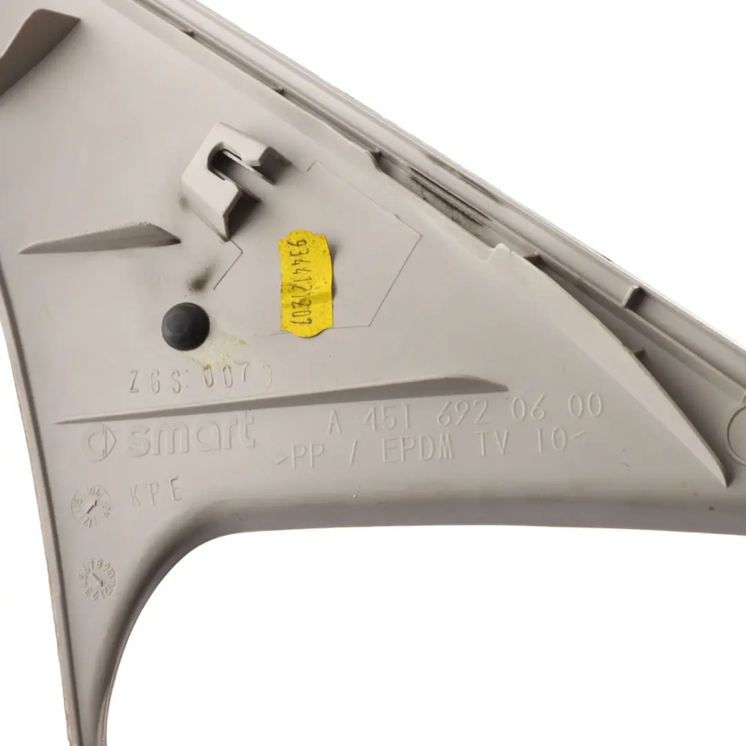 Smart Fortwo C451 Interior A Pillar Trim Cover Front Right O/S - SKU A4516920600 - Part number A4516920600