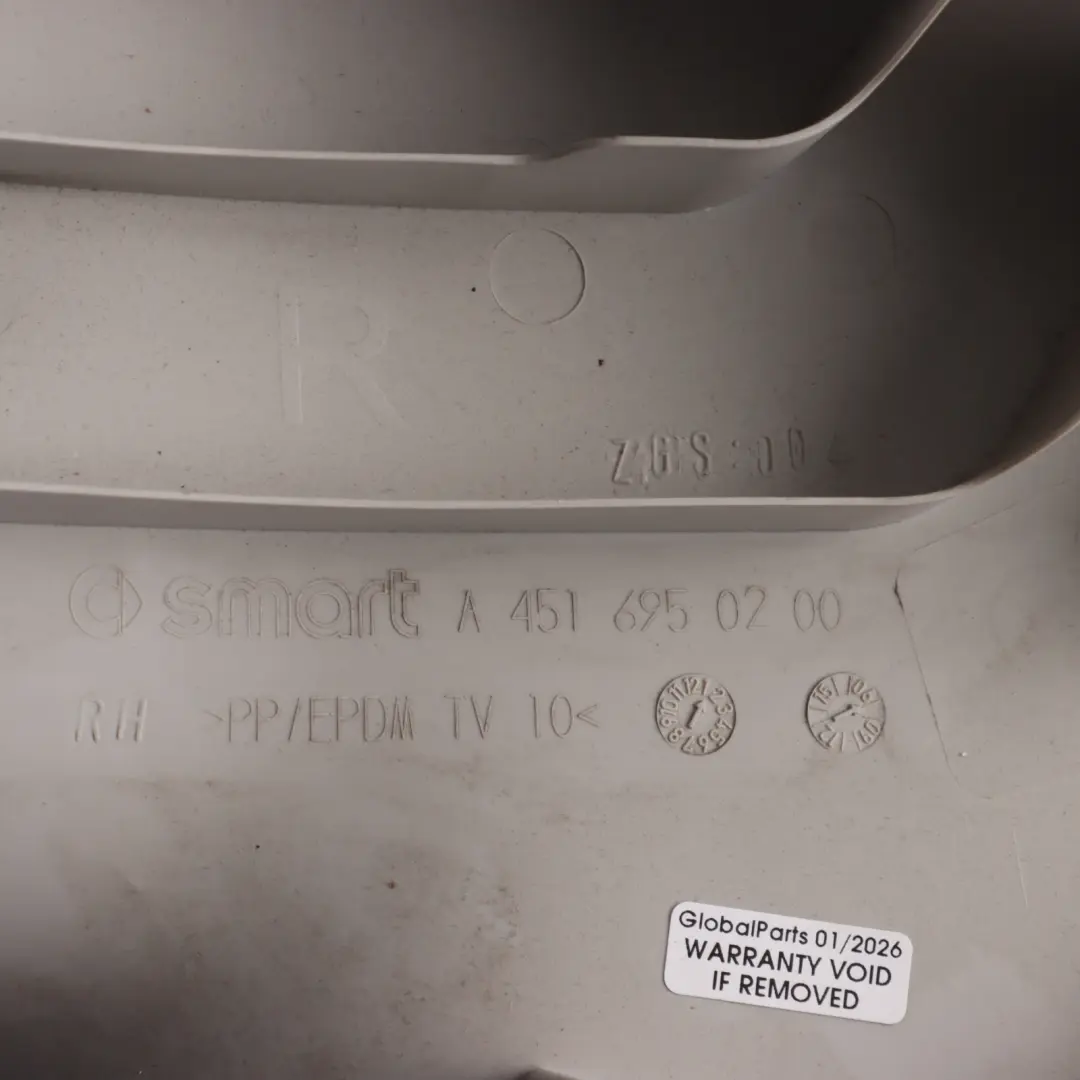 Smart C451 Plastic Trim Cover Panel Roof Ceiling Rear Right O/S - SKU A4516950200 - Part number A4516950200