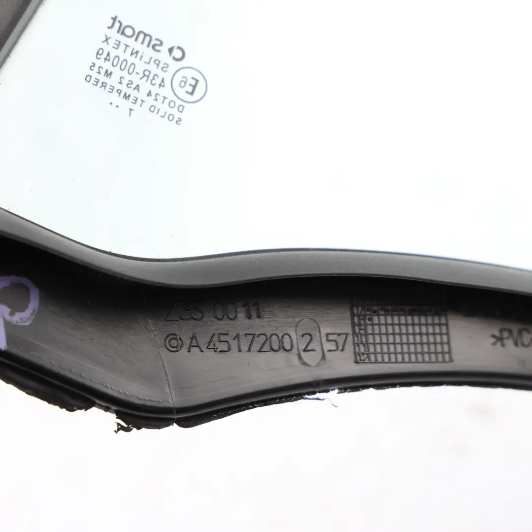 Smart 451 Fortwo Side Window Quarter Glass Right O/S - SKU A4517200257 - Part number A4517200257