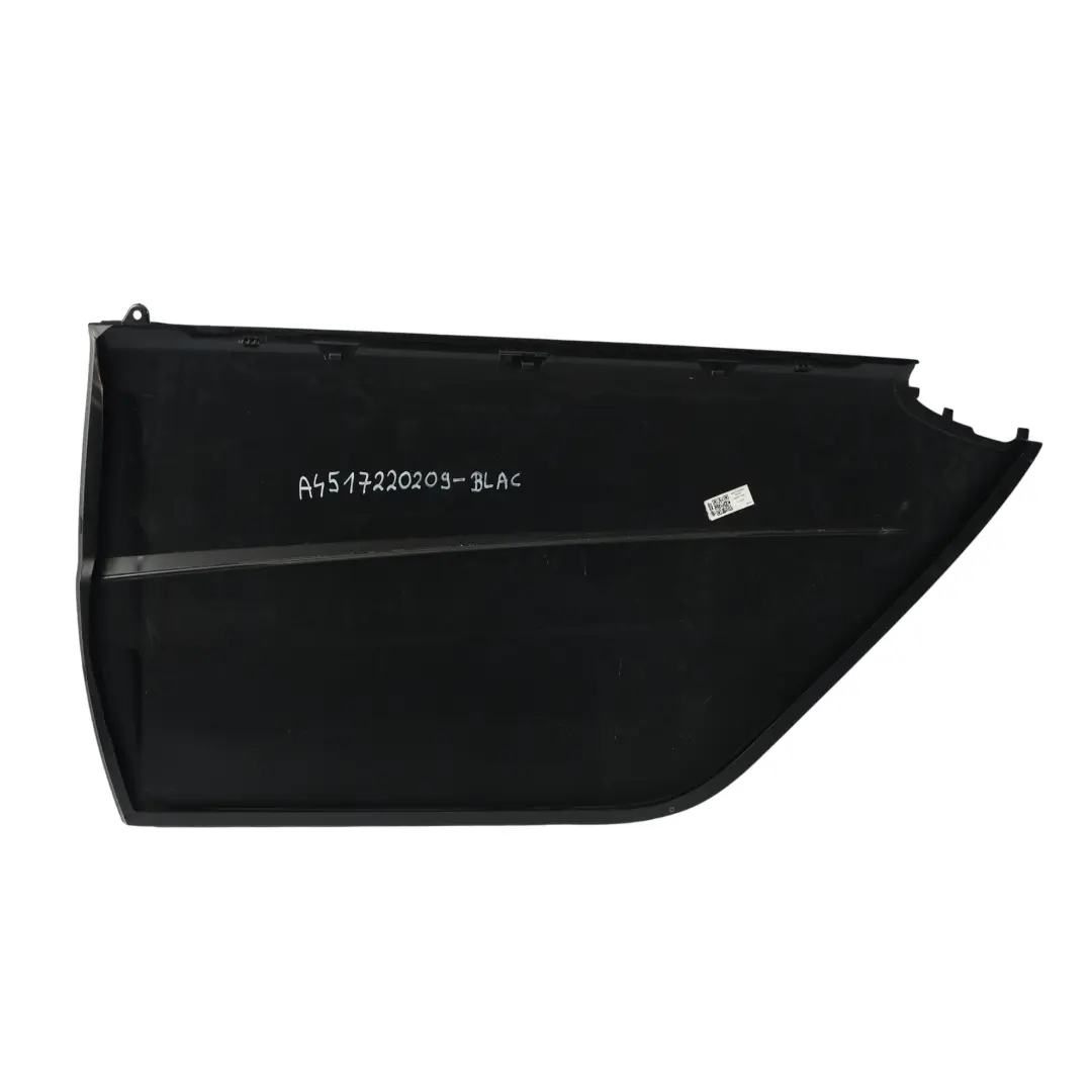 Door Front Right O/S Covering Panel Jack Black - ECA to Smart Fortwo 451 with Part number A4517220209 Smart Fortwo 451 Door Front Right O/S Covering Panel Jack Black - ECA - SKU A4517220209-BLAC - Part number A4517220209