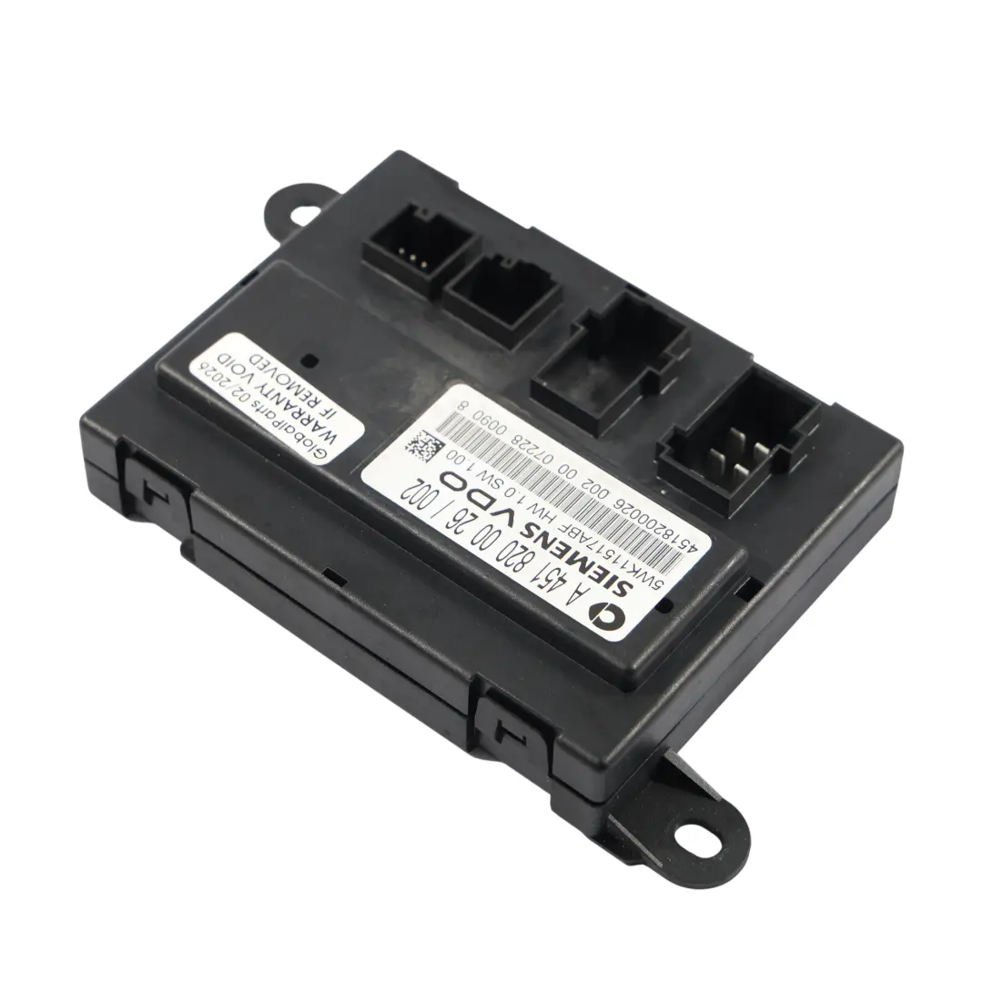 Módulo Cierre Centralizado Puertas Unidad Control ECU para Smart 451 con número de pieza A4518200026 Smart 451 Módulo Cierre Centralizado Puertas Unidad Control ECU - SKU A4518200026 - Número de pieza A4518200026
