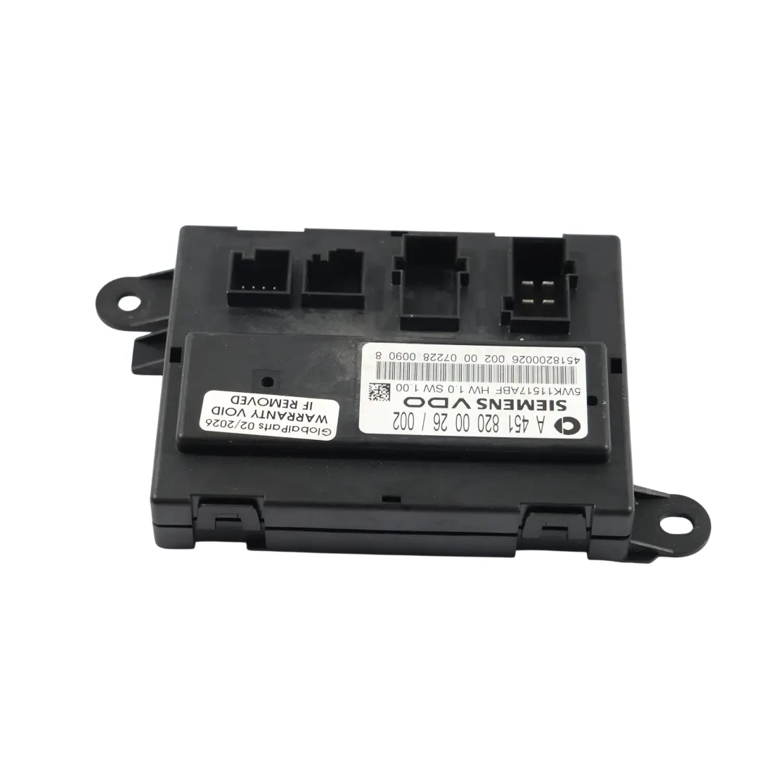 Smart 451 Tür Zentral Verriegelung Modul Steuergerät ECU - SKU A4518200026 - Teilenummer A4518200026