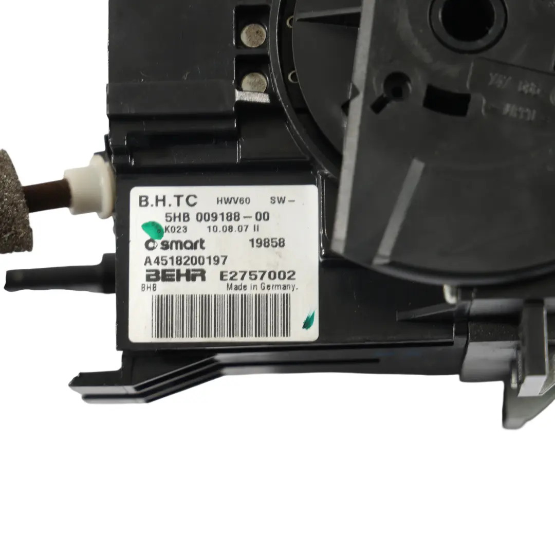 Smart Fortwo 451 Calentador Control Interruptor Aire Acondicionado - SKU A4518200197 - Número de pieza A4518200197