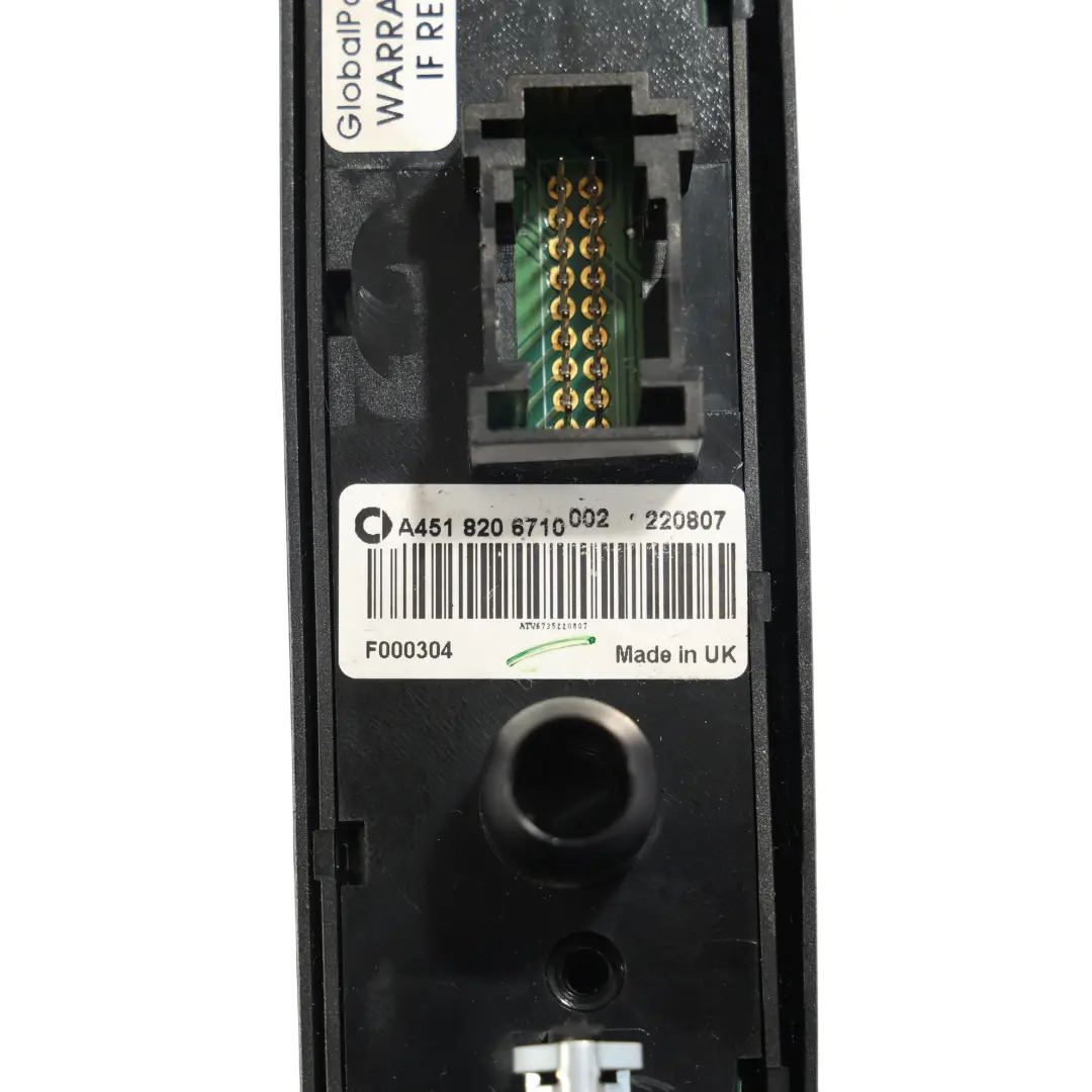 Smart 451 Panneau Commande Feux Brouillard Verrouillage Centralisé - SKU A4518206710 - Numéro de pièce A4518206710