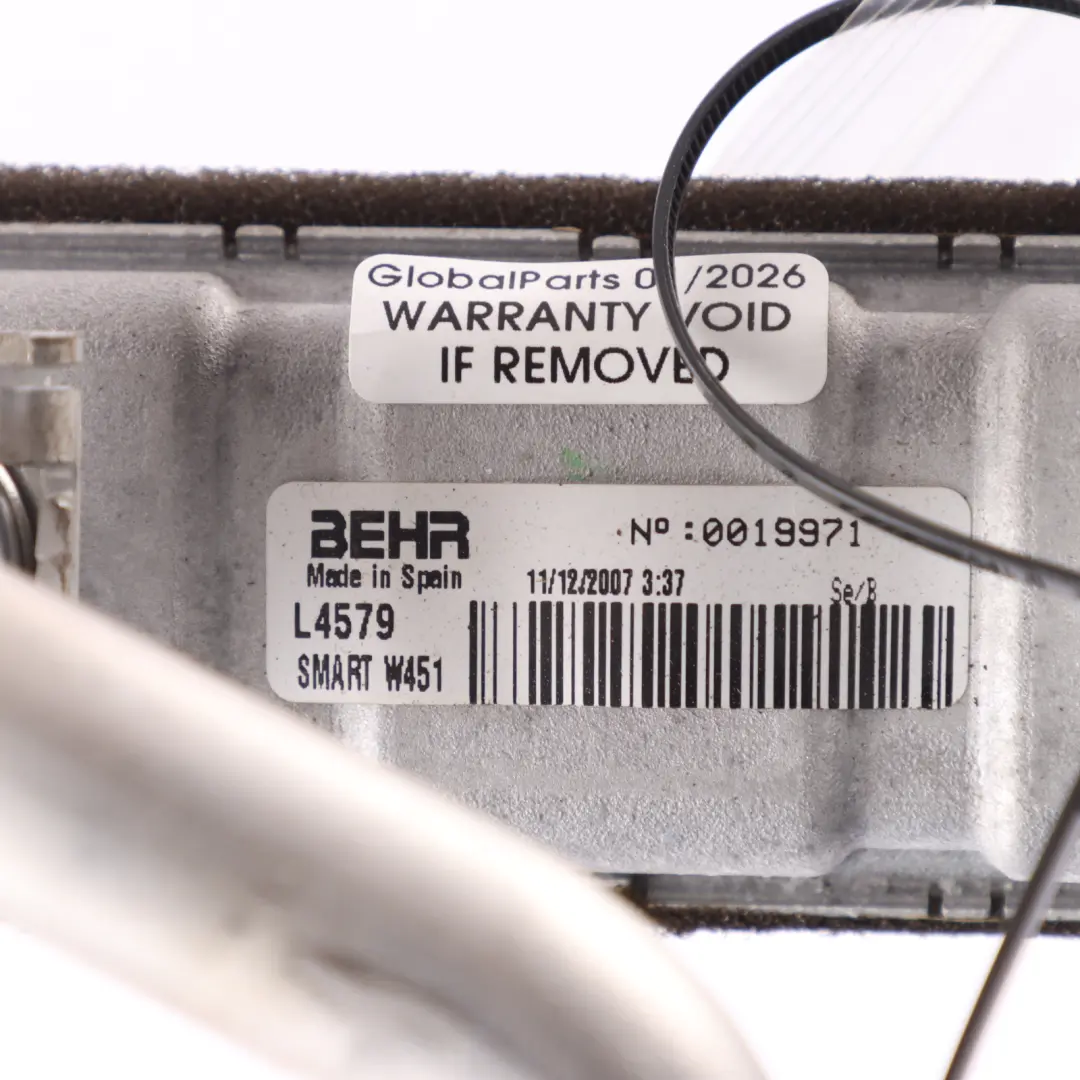 Smart Fortwo C451 Radiador Calefacción Intercambiador Calor - SKU A4518350101 - Número de pieza A45183501013