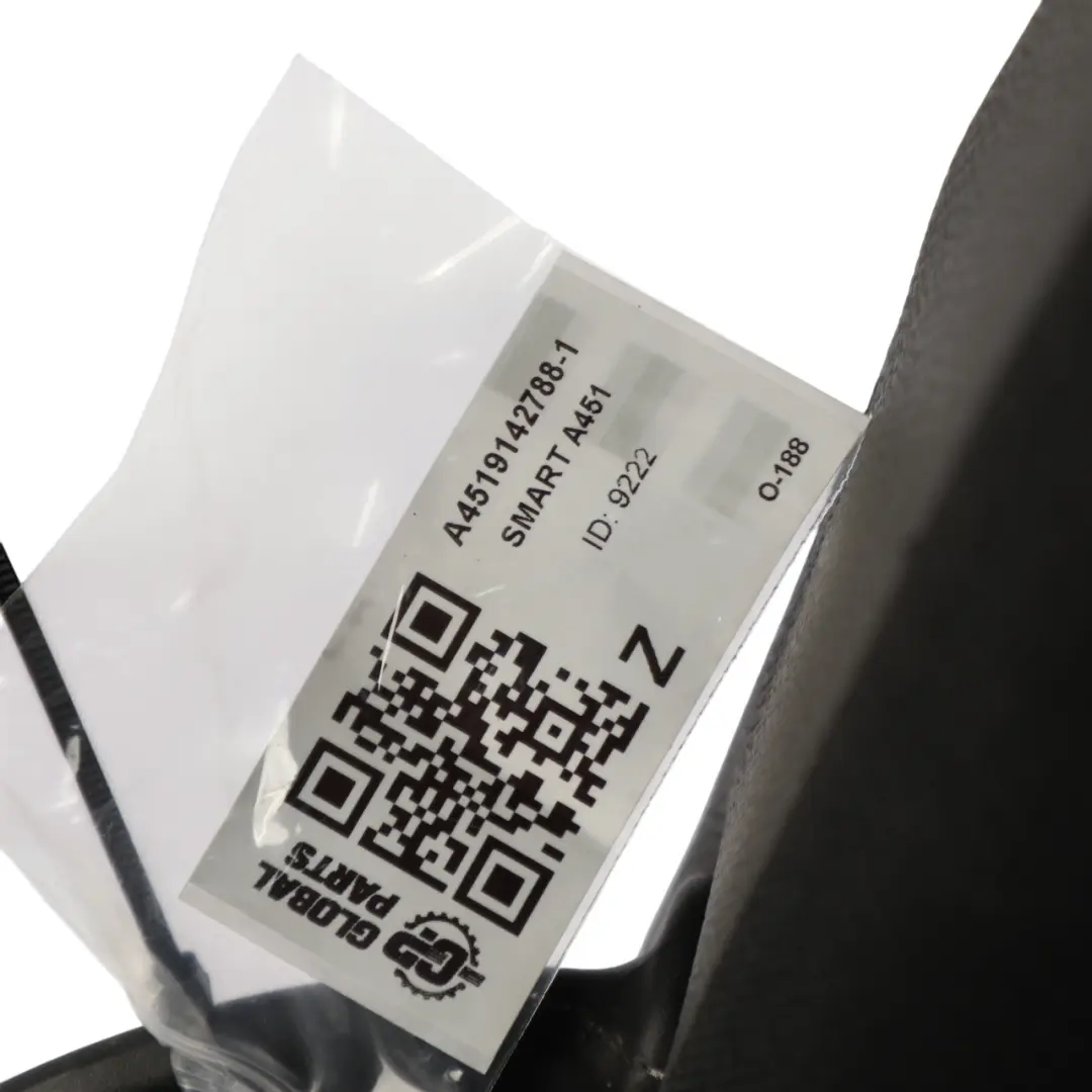 A451 Convertible Front Seat Heated Cloth Fabric Black Right O/S to Smart Fortwo with Part number A4519142788 Smart Fortwo A451 Convertible Front Seat Heated Cloth Fabric Black Right O/S - SKU A4519142788-1 - Part number A4519142788