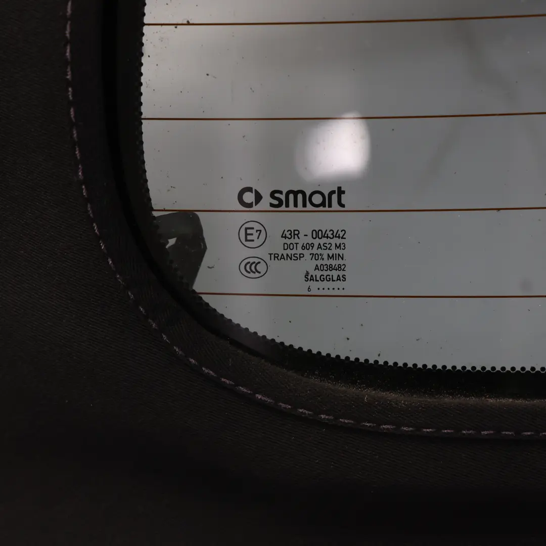 Smart 453 Cabrio Folding Soft Top Cover Sliding Roof Assembly Cloth Fabric - SKU A4537700900 - Part number A4537700900