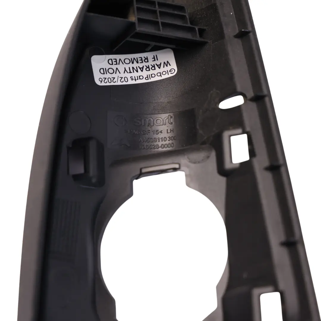 Espejo Base Triángulo Tapa Delantera Izquierda para Smart 453 Fortwo con número de pieza A4538110300 Smart 453 Fortwo Espejo Base Triángulo Tapa Delantera Izquierda - SKU A4538110300 - Número de pieza A4538110300