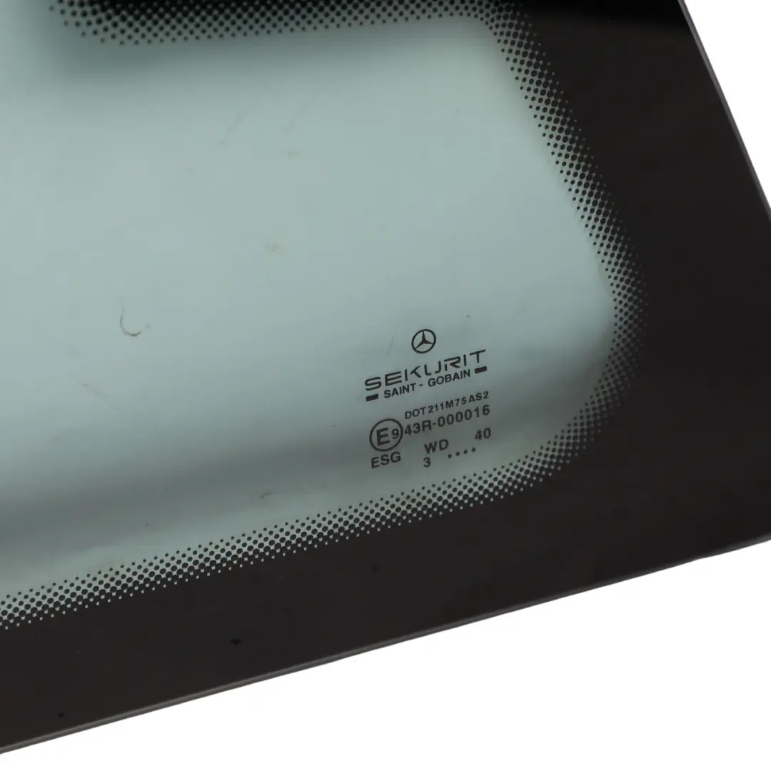 Quarter Side Window Glass Glazing AS2 Left N/S to Mercedes Vito Viano W639 Rear with Part number A6396721613 Mercedes Vito Viano W639 Rear Quarter Side Window Glass Glazing AS2 Left N/S - SKU A6396721613-1 - Part number A6396721613