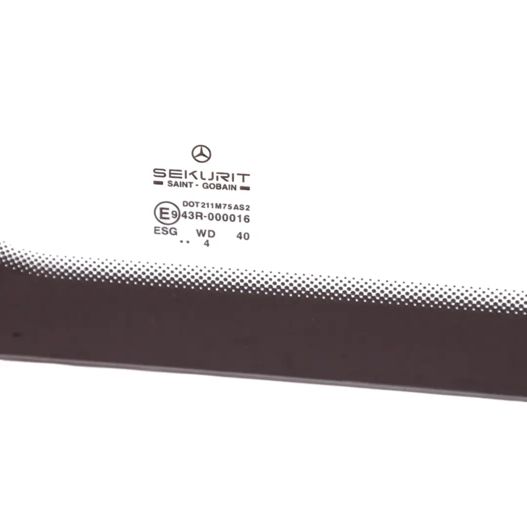 Mercedes Vito W639 Rear Door Window Glass Heat Insulating Black AS2 Right O/S - SKU A6397351109-2 - Part number A6397351109