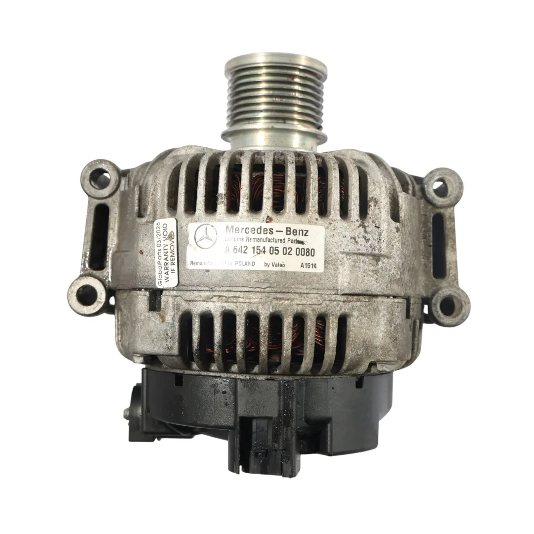 Alternator Generator 180A Electrical Unit OM642 Diesel to Mercedes W164 with Part number A6421540502 Mercedes W164 Alternator Generator 180A Electrical Unit OM642 Diesel - SKU A6421540502-1 - Part number A6421540502