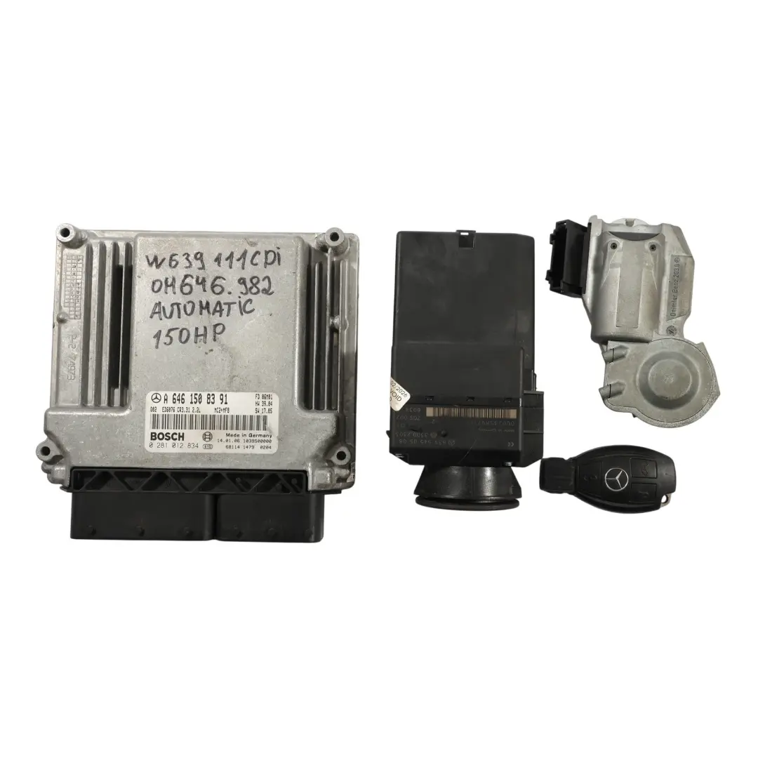 Mercedes W639 111CDI OM646 109HP Kit Centralina Motore Automatico - SKU A6461508391-1 - Numero di parte A6461508391