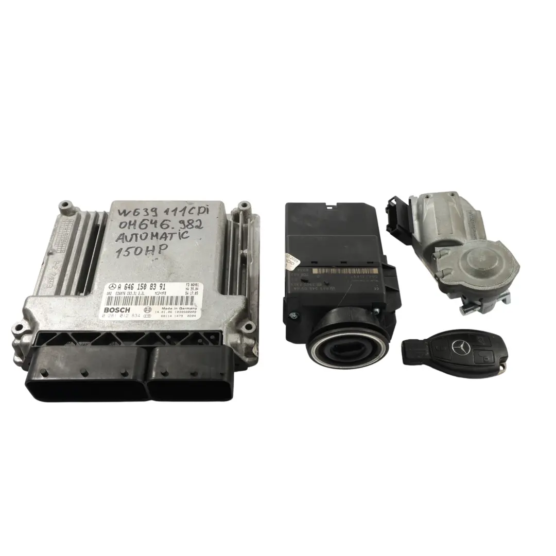 Mercedes W639 111CDI OM646 109HP Motor Control ECU Kit Automático - SKU A6461508391-1 - Número de pieza A6461508391