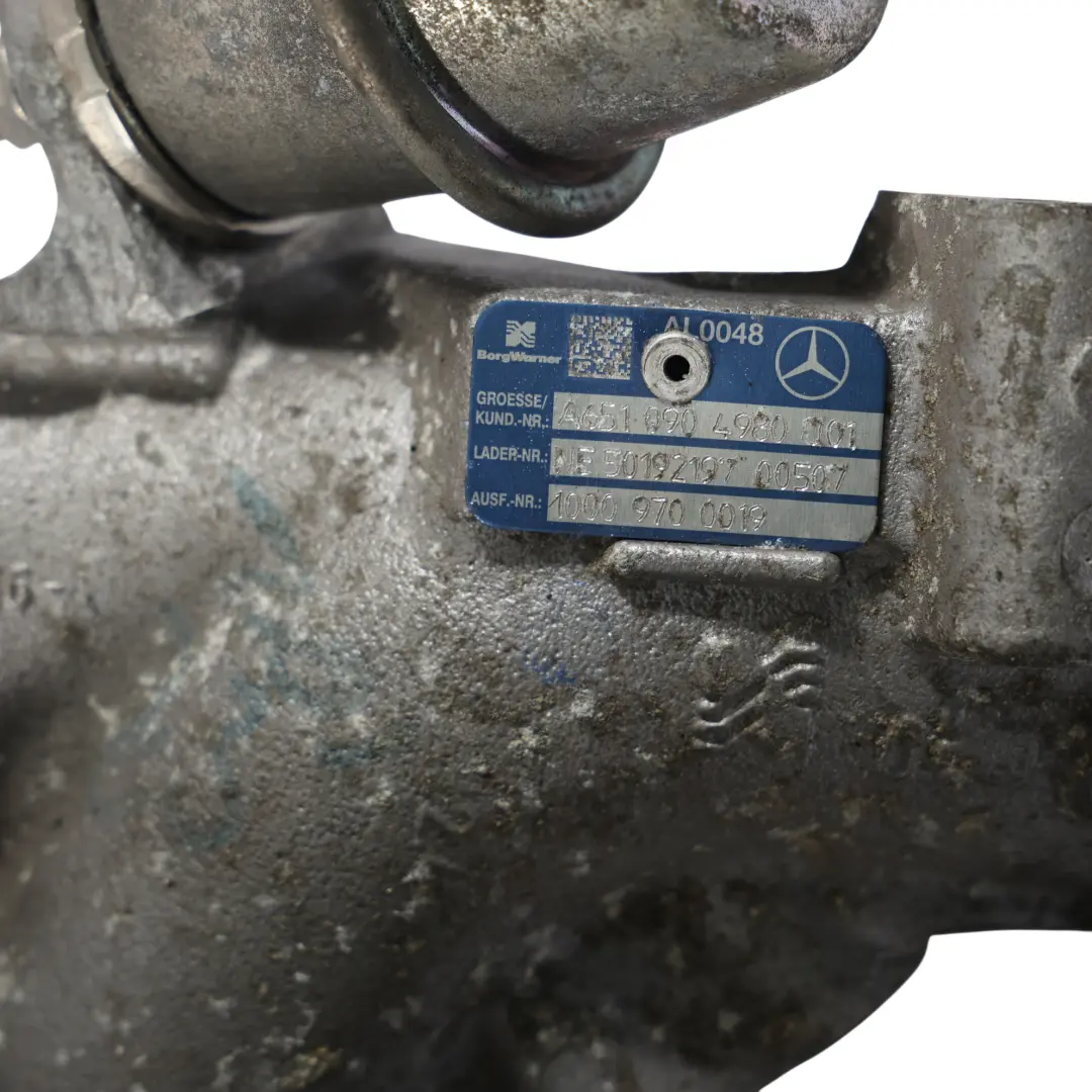 Mercedes A207 E220 Diesel Turbocompressore Turbo Charger A6510904980 - SKU A6510904580-10 - Numero di parte A6510904580