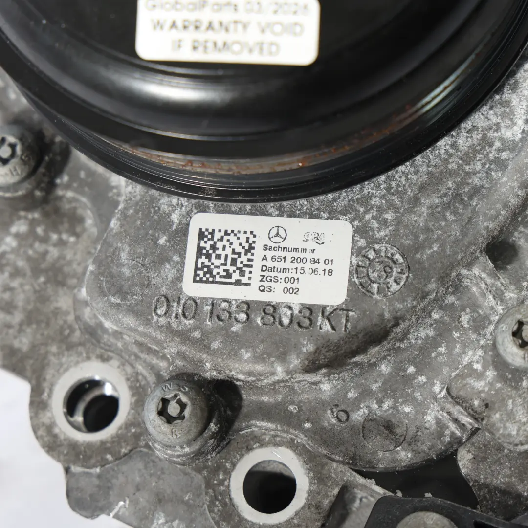  Wasserpumpe Mercedes Vito W447 Diesel OM651 Motor Kühlmittelpumpe - SKU A6512008401-1 - Teilenummer A6512008401