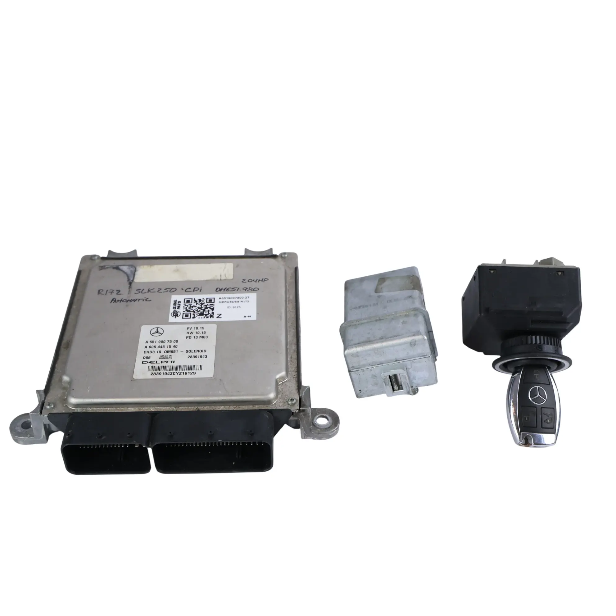 Mercedes SLK R172 250CDI OM651.980 Kit Calculateur Moteur A6519007500 Automatic