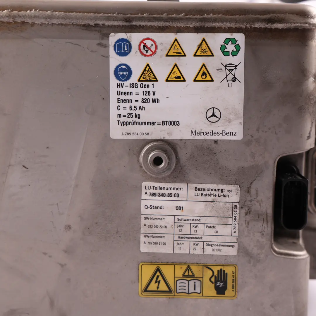 Module Lithium 126V 6.5Ah 820Wh A0009823513 to Mercedes W212 Hybrid Battery with Part number A7893408500 Mercedes W212 Hybrid Battery Module Lithium 126V 6.5Ah 820Wh A0009823513 - SKU RHD-A7893408500 - Part number A7893408500