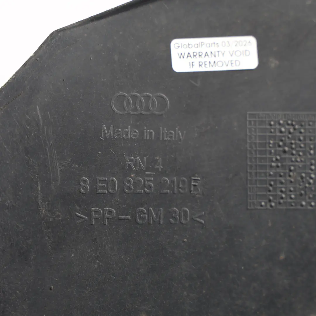 Audi A4 B7 Fuel Tank Cover Underbody Guard Under Tray Panel Rear - SKU 8E0825219F - Part number 8E0825219F