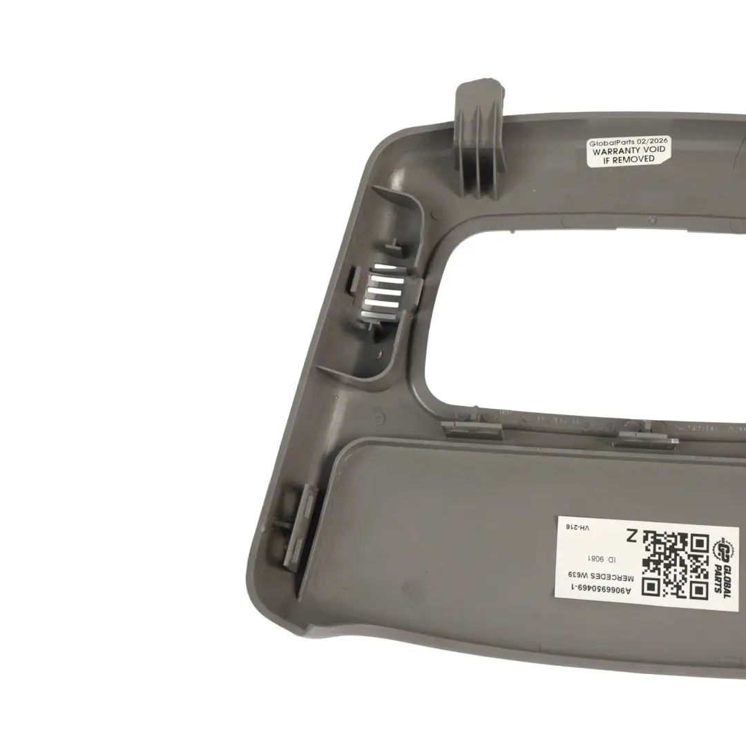 Roof Light Trim Front Interior Panel Grey to Mercedes W639 W906 with Part number A9066950469 Mercedes W639 W906 Roof Light Trim Front Interior Panel Grey - SKU A9066950469-1 - Part number A9066950469
