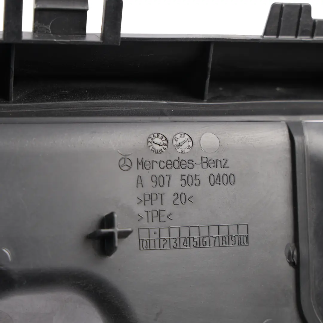 W907 W910 Radiator Air Duct Right O/S Channel to Mercedes Sprinter with Part number A9075050400 Mercedes Sprinter W907 W910 Radiator Air Duct Right O/S Channel - SKU A9075050400 - Part number A9075050400