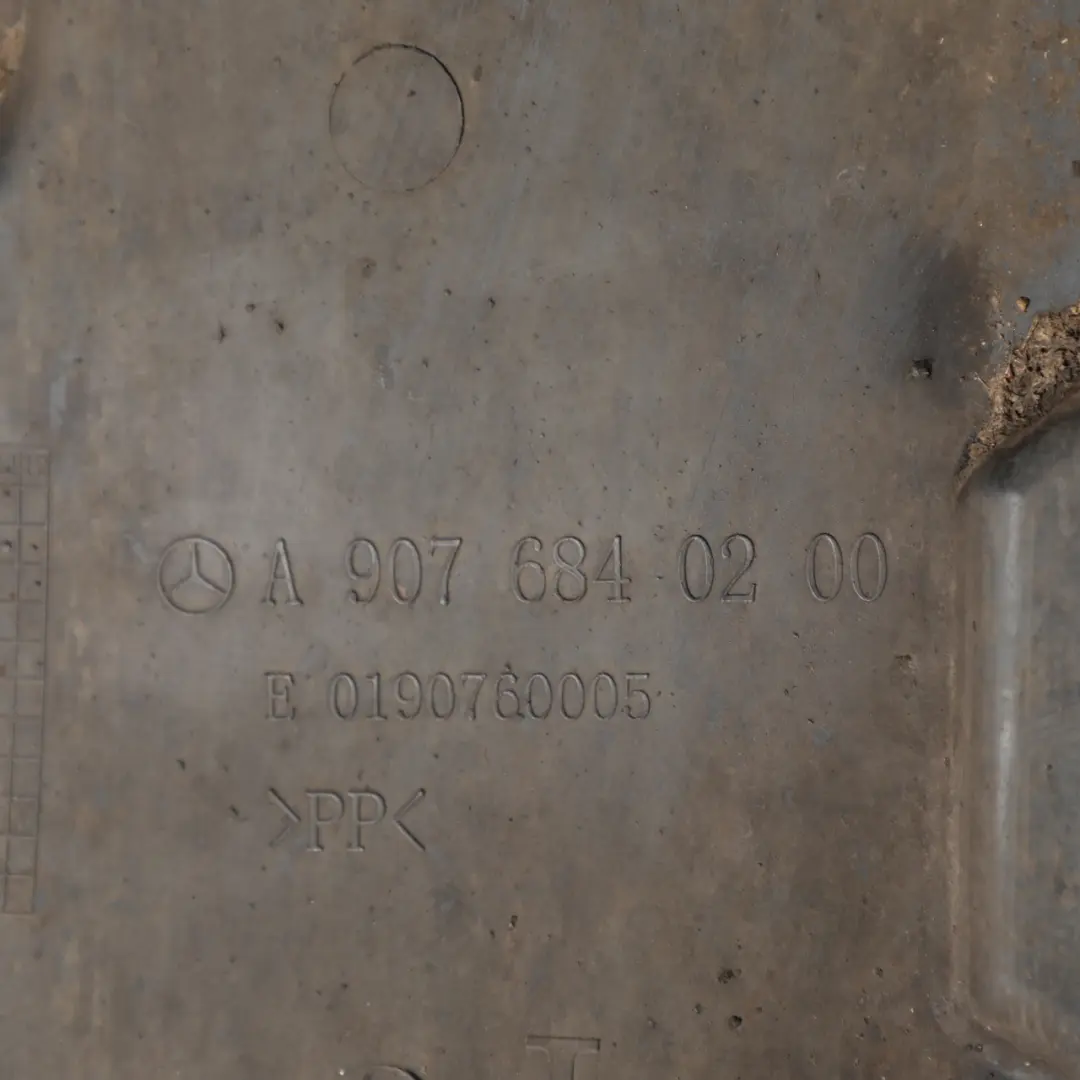 W907 Wheel Arch Front Housing Liner Rear Section Left N/S to Mercedes with Part number A9076840200 Mercedes W907 Wheel Arch Front Housing Liner Rear Section Left N/S - SKU A9076840200 - Part number A9076840200