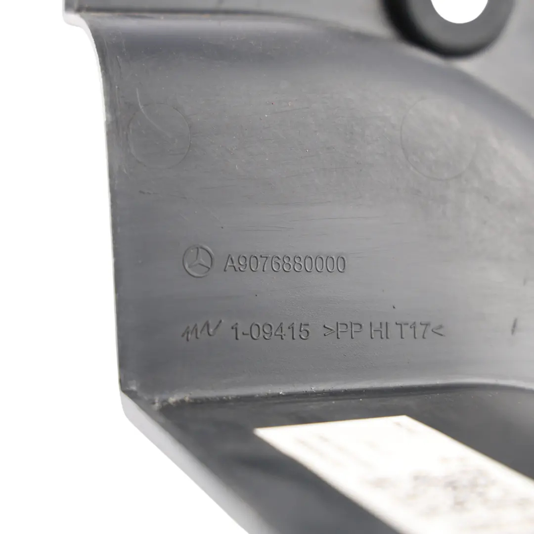 W907 Footwell Panel Front Left N/S Trim Cover Black to Mercedes with Part number A9076880000 Mercedes W907 Footwell Panel Front Left N/S Trim Cover Black - SKU A9076880000 - Part number A9076880000