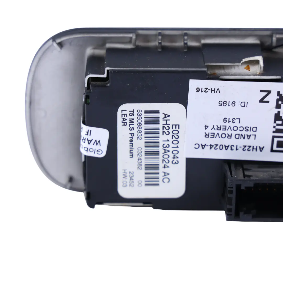 Land Rover Discovery 4 L319 Interruptor Unidad Control Los Faros - SKU AH22-13A024-AC - Número de pieza AH22-13A024-AC