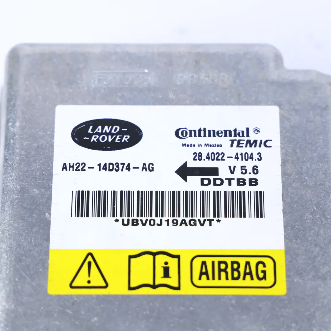 Module Control Unit to Land Rover Discovery 4 L319 Air with Part number AH22-14D374-AG Land Rover Discovery 4 L319 Air Module Control Unit - SKU AH22-14D374-AG - Part number AH22-14D374-AG