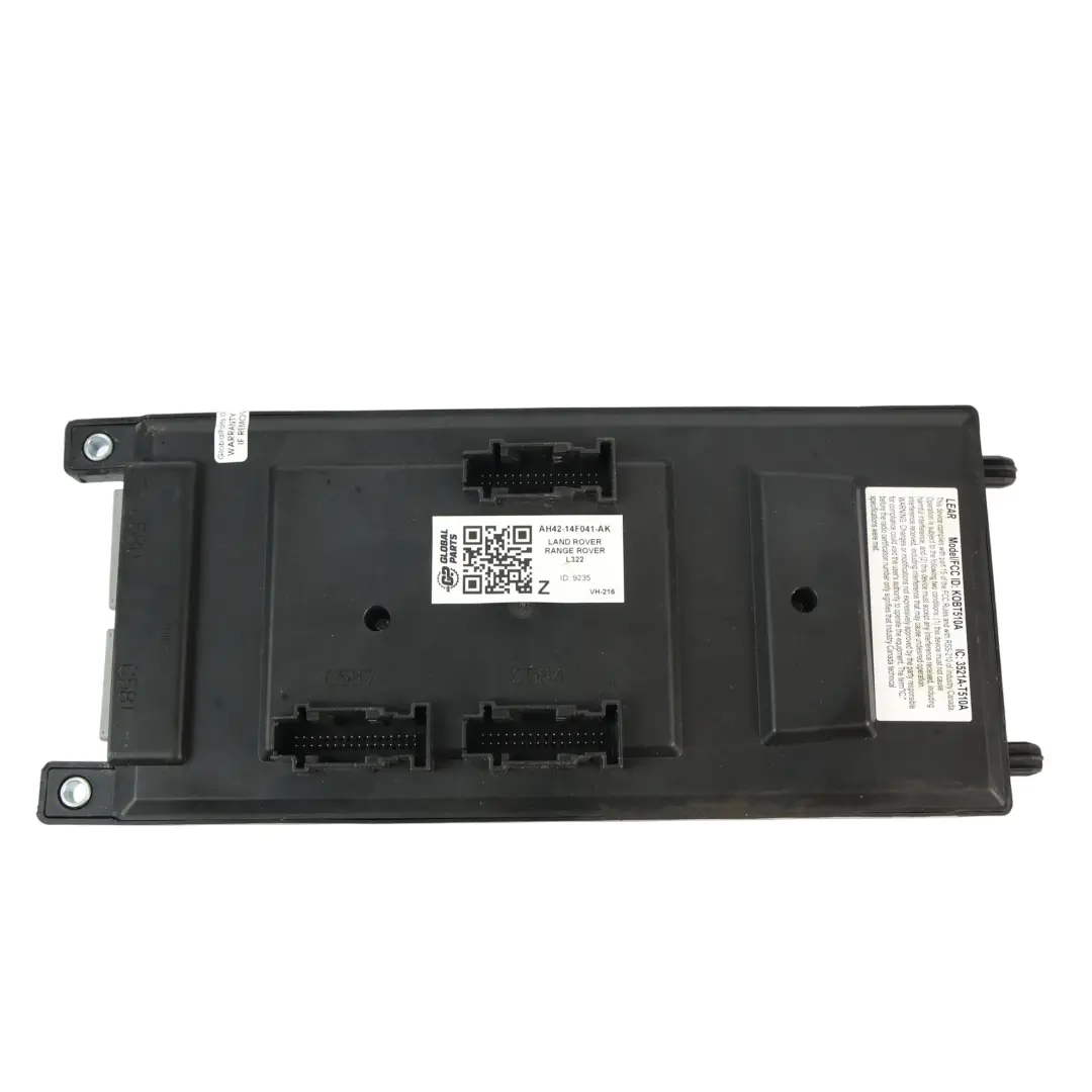 Boîte Fusibles Relais Commande Carrosserie pour Range Rover L322 à propos du numéro de pièce AH42-14F041-AK Range Rover L322 Boîte Fusibles Relais Commande Carrosserie - SKU AH42-14F041-AK - Numéro de pièce AH42-14F041-AK