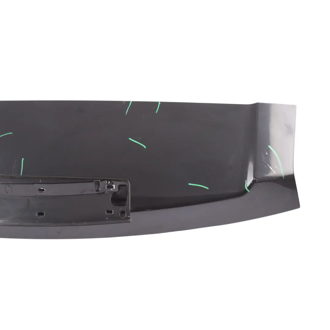 Spoiler Wing Trim Panel Santorini Black - 820 to Range Rover L322 Rear Tailgate with Part number AH42-442K03-CAW Range Rover L322 Rear Tailgate Spoiler Wing Trim Panel Santorini Black - 820 - SKU AH42-442K03-CAW-SAB - Part number AH42-442K03-CAW