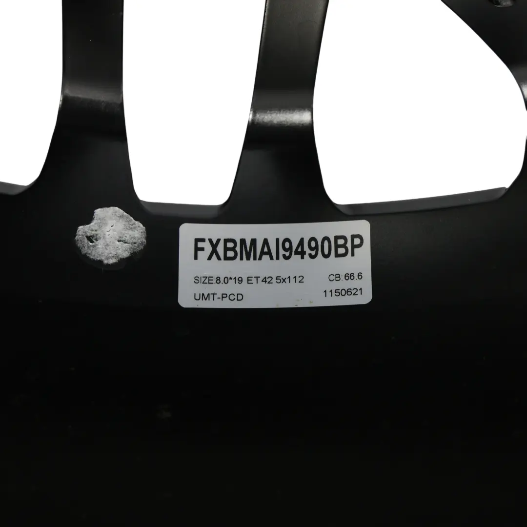 Audi Felga Aluminiowa Alufelga 19" 8J ET:42 FXBMAI9490BP - SKU AUDI-VIA-19-1 - Numer Części AUDI-VIA-19