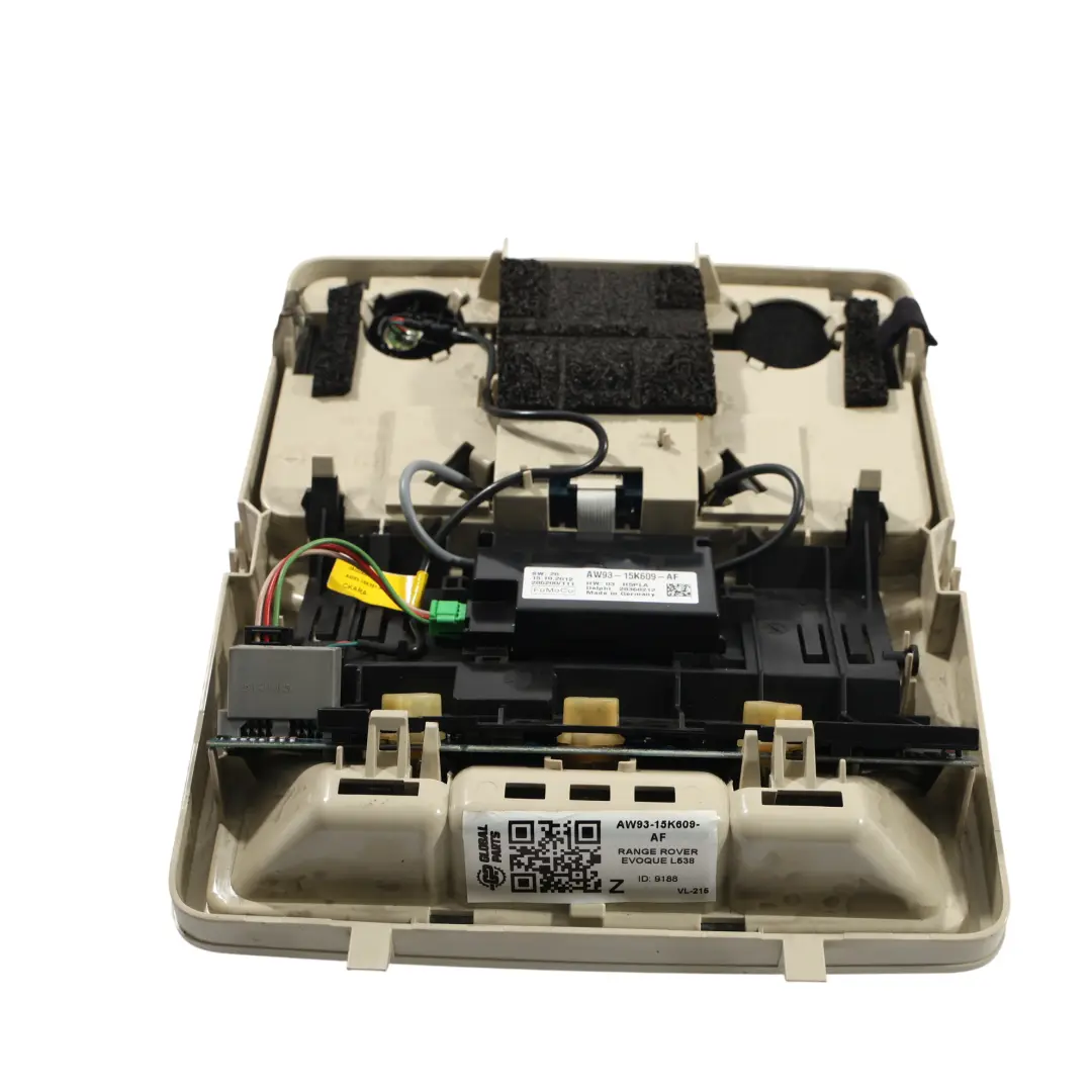 Luce Di Lettura Interna Del Tetto per Land Rover Evoque L538 con numero di parte AW93-15K609-AF Land Rover Evoque L538 Luce Di Lettura Interna Del Tetto - SKU AW93-15K609-AF - Numero di parte AW93-15K609-AF